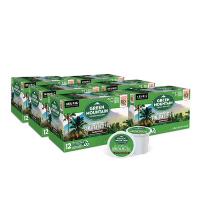 Green Mountain Coffee Roasters Sumatra Reserve Keurig Single-Serve K-Cup pods, Dark Roast Coffee, 72 Count