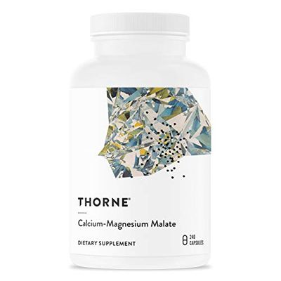 Thorne Calcium-Magnesium Malate - Gluten-Free Supplement with Magnesium &amp; Calcium Supports Bone Health &amp; Muscle Fatigue - 240 Capsules