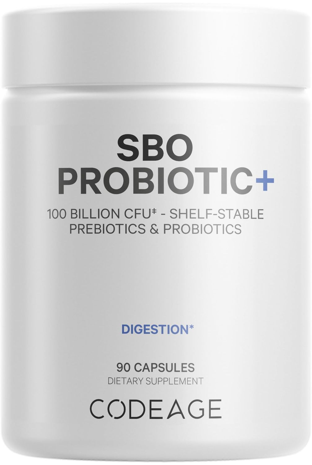 Codeage SBO Probiotics, 100 Billion CFUs Per Serving, Multi Strain Soil Based Organisms Blend and Organic Fermented Botanical Blend, Shelf-Stable, 90 Capsules