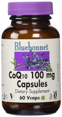BlueBonnet CoQ-10 Vegetarian Capsules, 100 mg, 60 Count