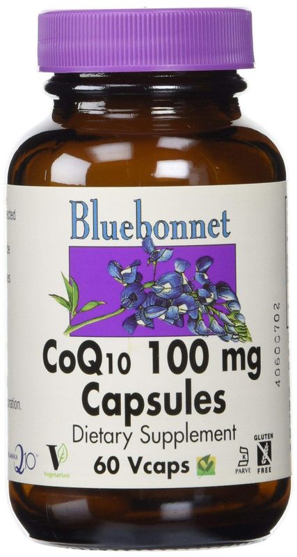 BlueBonnet CoQ-10 Vegetarian Capsules, 100 mg, 60 Count