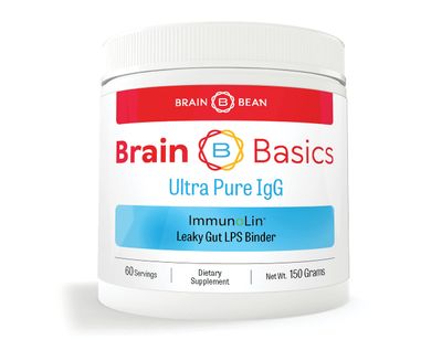 Brain Basics Ultra Pure IgG Supplement - Dairy-Free Supplement IgG-Immunolin Powder, Blended Vitamin &amp; Mineral Supplements, 150g, 60 Servings
