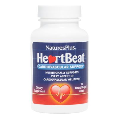 Natures Plus Heartbeat - 90 Vegan Tablets - Vegetarian, Gluten-Free - 30 Servings