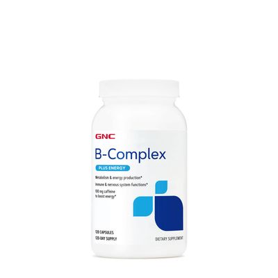 GNC B-Complex Plus Energy | Metabolism &amp; Energy Production | 120 Count