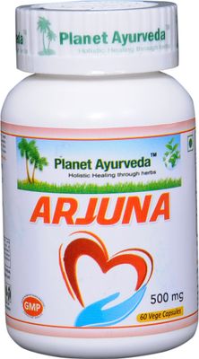 Planet Ayurveda Arjuna, 500mg Veg Capsules - 2 Bottles