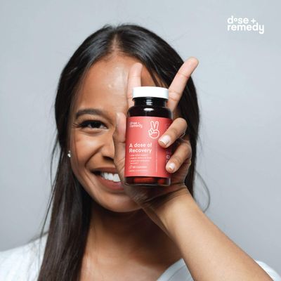 A dose of Recovery|Liver Detox | Made in USA | USDA | Hydration Support for Better Morning Recovery Asian Flush | Dihydromyricetin DHM, Quercetin, Vitamin B, Milk Thistle, Prickly Pear, | (45 Pills)