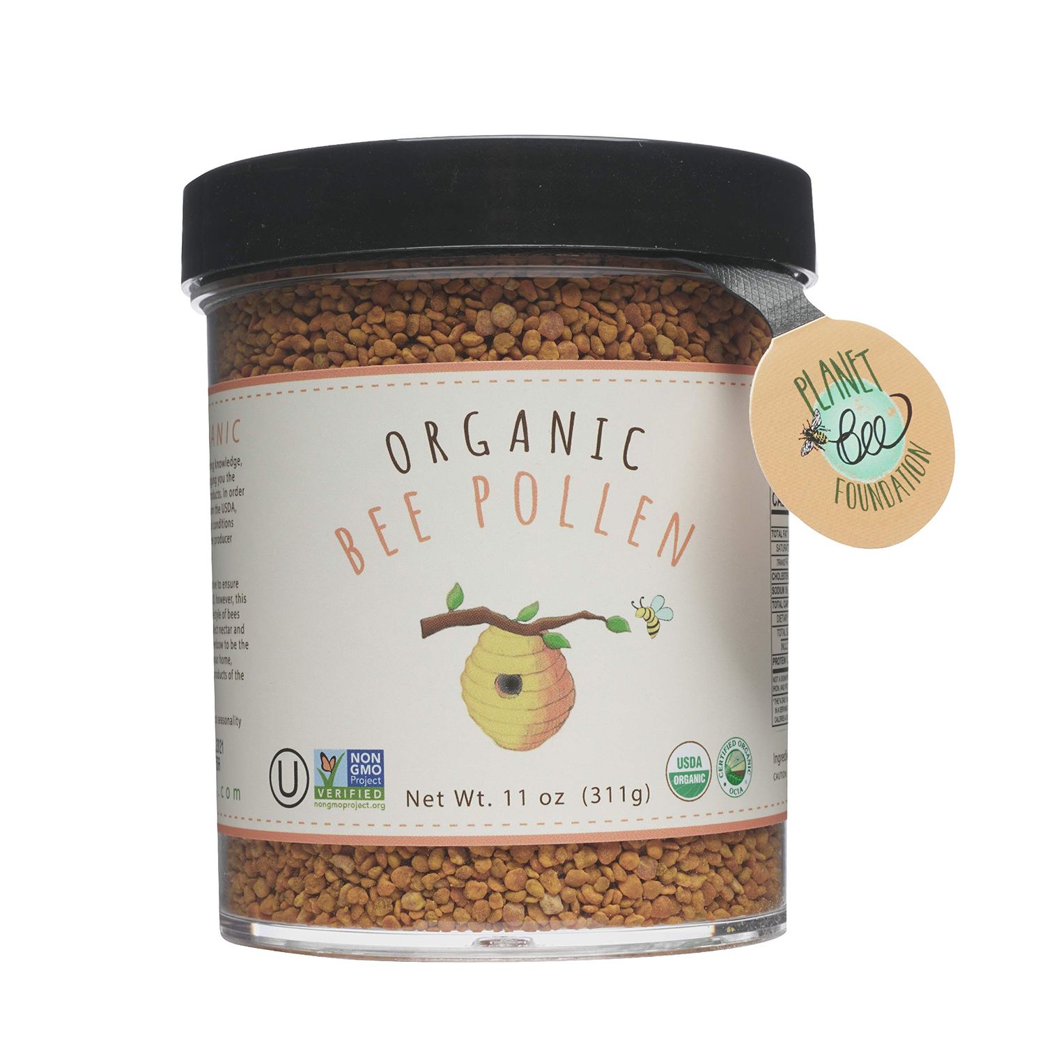 Greenbow Organic Bee Pollen - 100% USDA Certified Organic, Non-GMO, Halal, Kosher Certified, Pure &amp; Natural Bee Pollen - Superfood Packed with Proteins, Vitamins &amp; Minerals - Gluten Free - 311g
