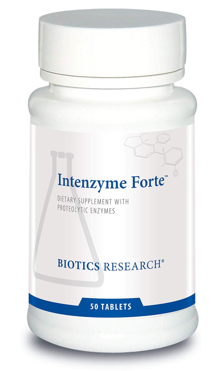 Biotics Research Intenzyme Forte Proteolytic Enzymes, Pancreatin, Bromelain, Papain, Lipase, Amylase, Protein Digestion, Supports Healthy Digestion, Immune and Circulatory Function 50 tabs