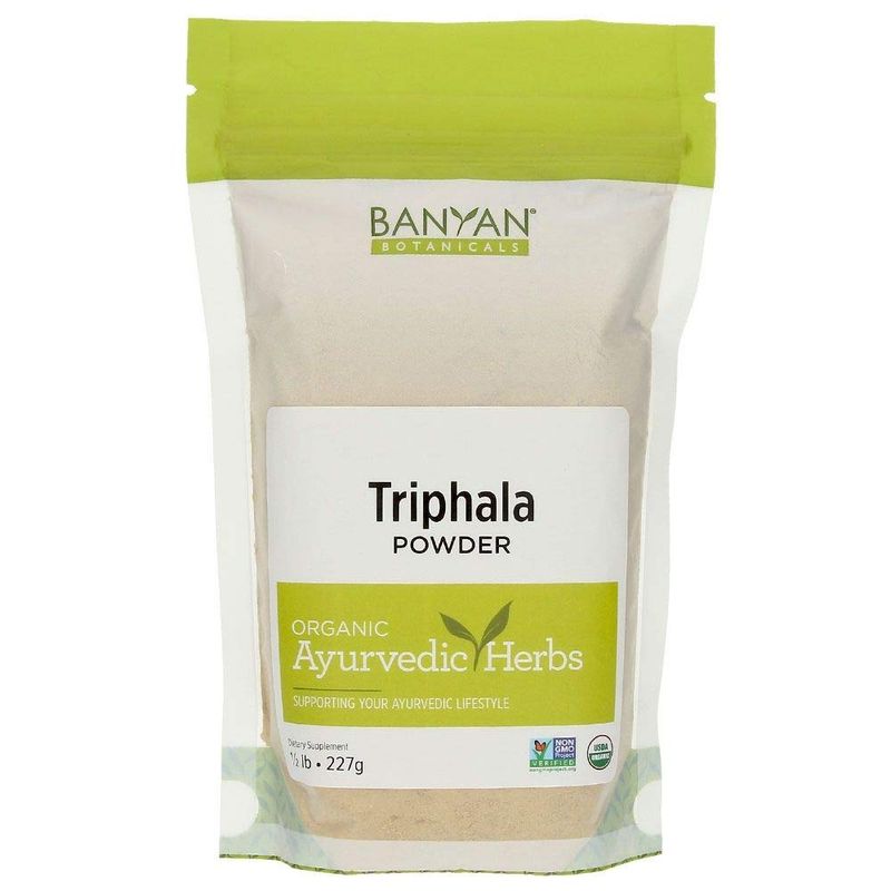 Banyan Botanicals Triphala Powder - Organic Formula of Amla, Haritaki &amp; Bibhitaki - for Daily Detoxifying, Cleansing &amp; Rejuvenation* - Maintains Regularity* - lb. - Non-GMO Sustainably Sourced
