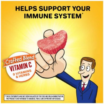 Airborne Assorted Fruit Flavored Gummies,1000mg of Vitamin C and Minerals &amp; Herbs Immune Support 42 ct (Pack of 2)