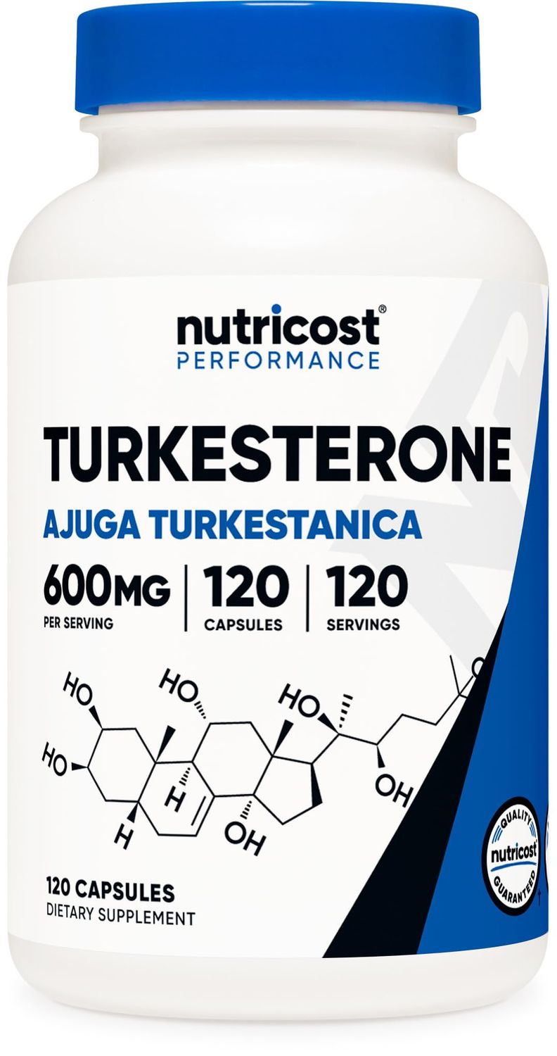 Nutricost Turkesterone Dietary Supplement 600mg, 120 Capsules - Vegetarian, Non-GMO &amp; Gluten Free