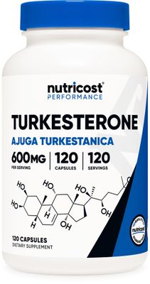 Nutricost Turkesterone Dietary Supplement 600mg, 120 Capsules - Vegetarian, Non-GMO &amp; Gluten Free