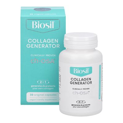 Biosil Collagen Generator - 30 Original Capsules - with Patented ch-OSA Complex - Generates &amp; Protects Your Own Collagen - GMO Free - 15-Day Supply