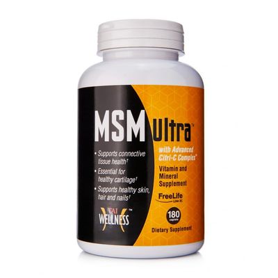 Youngevity Freelife MSM Ultra | 3,000 mg MSM + Proprietary Citri-C Complex Blend + Vitamin C | Ultimate Methylsulfonylmethane Supplement | Bone &amp; Joint Support | 180 Count