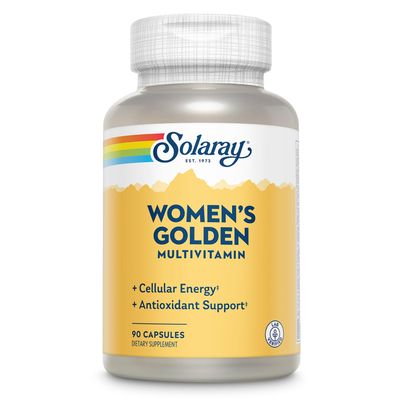 SOLARAY Women&#39;s Golden Multi-Vita-min Capsules, 90 Count
