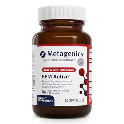 Metagenics SPM Active - Specialized Pro Resolving Mediators for Joint Comfort, Tissue Health &amp; Minor Discomfort Relief* - Non-GMO - Gluten Free - 60 Softgels