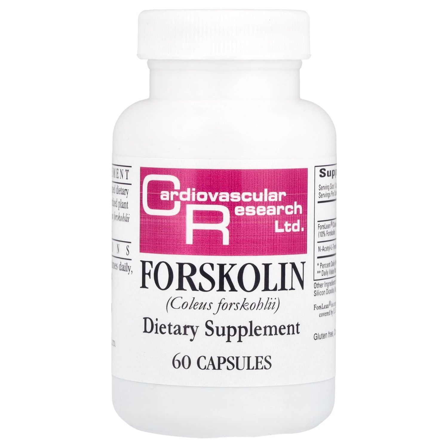 Cardiovascular Research Forskolin, White, 60 Count