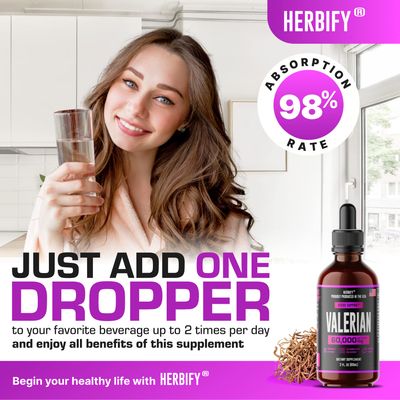 Valerian Root - Valerian Root Natural Supplement - Valerian Root Tincture - Nervous System Support - Vegan, Organic, 2 Fl oz