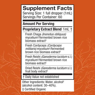 Host Defense Breathe* Extract - Immune &amp; Respiratory Support Mushroom Liquid Supplement - Herbal Lung Health Supplement with Chaga, Reishi &amp; Cordyceps - 2 fl oz (60 Servings)*