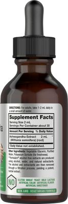 Horbach Ashwagandha Root Liquid Extract | 2 fl oz | Alcohol Free Tincture | Vegetarian, Non-GMO, Gluten Free Supplement