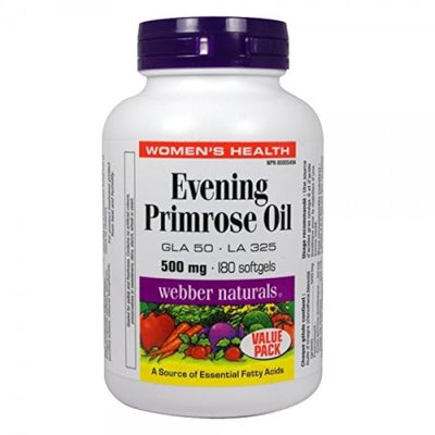 Webber Naturals Evening Primrose Oil 500mg 180 softgels