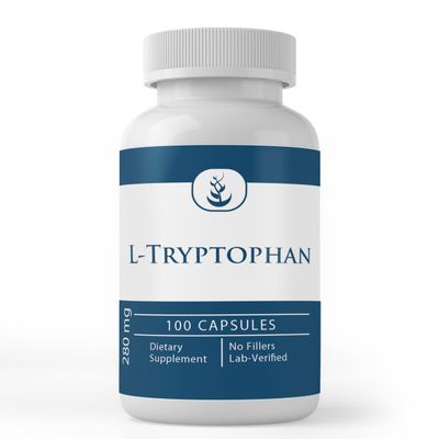 Pure Original Ingredients L-Tryptophan, (100 Capsules) Always Pure, No Additives Or Fillers, Lab Verified