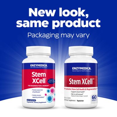 Enzymedica, Stem XCell, Enzyme and Antioxidant Support for Brain and Cellular Health, 60 Capsules