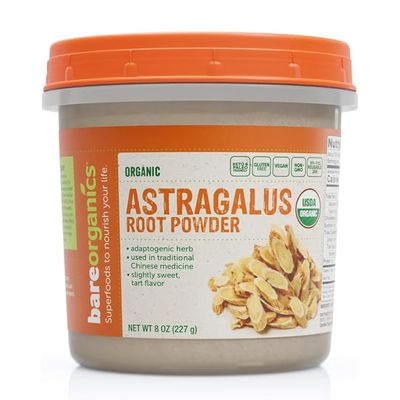 BareOrganics Astragalus Root Powder, Superfood Powder, Organic Dietary Supplement, 8 Ounce