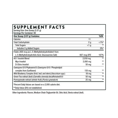 Thorne Ovarian Care - Women's Health - Inositol, CoQ10, Folate, and Polyphenols - Promote Healthy Ovarian Function and Reproductive Health - Mixed Berry - 7.55 Oz - 60 Servings