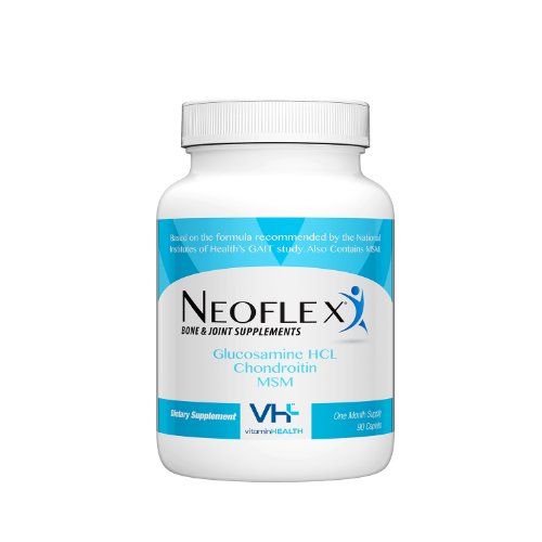 Neoflex Bone &amp; Joint Health Supplement, MSM, Glucosamine, &amp; Chondroitin Triple Strength Formula,90 Caplets