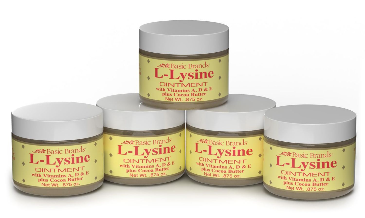 Basic Organics L-Lysine Ointment 0.87 oz (Pack of 5)