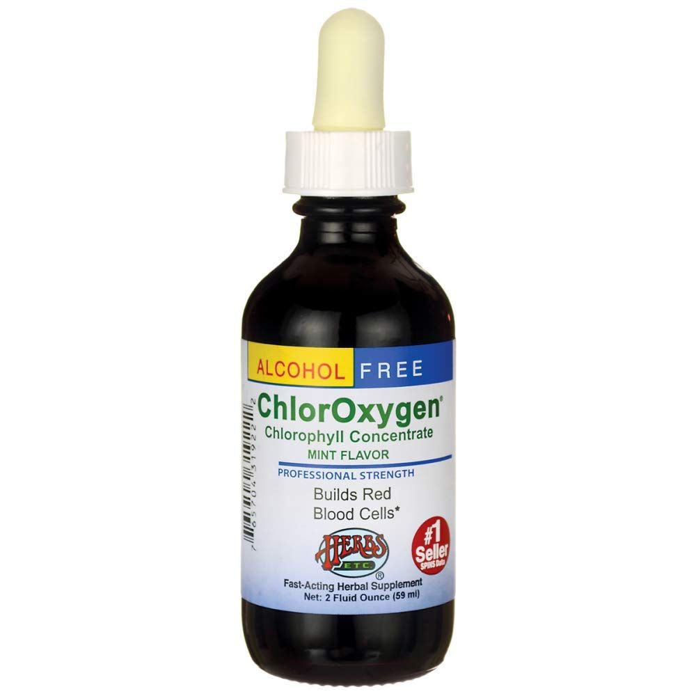 Herbs Etc. Chloroxygen Mint Chlorophyll Concentrate 2-Ounce Bottle