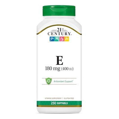 21st Century E 400 I.U. (Dl-Alpha) Softgels, 250-Count