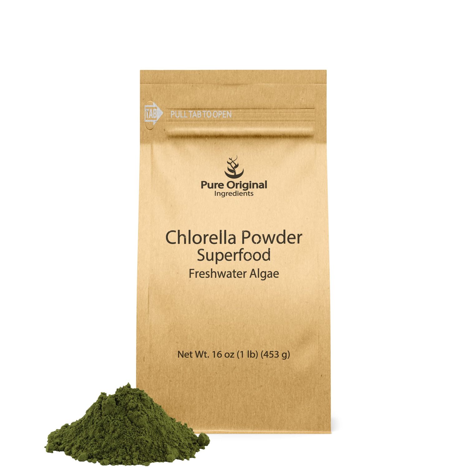 PURE ORIGINAL INGREDIENTS Chlorella Powder (16 Ounce)