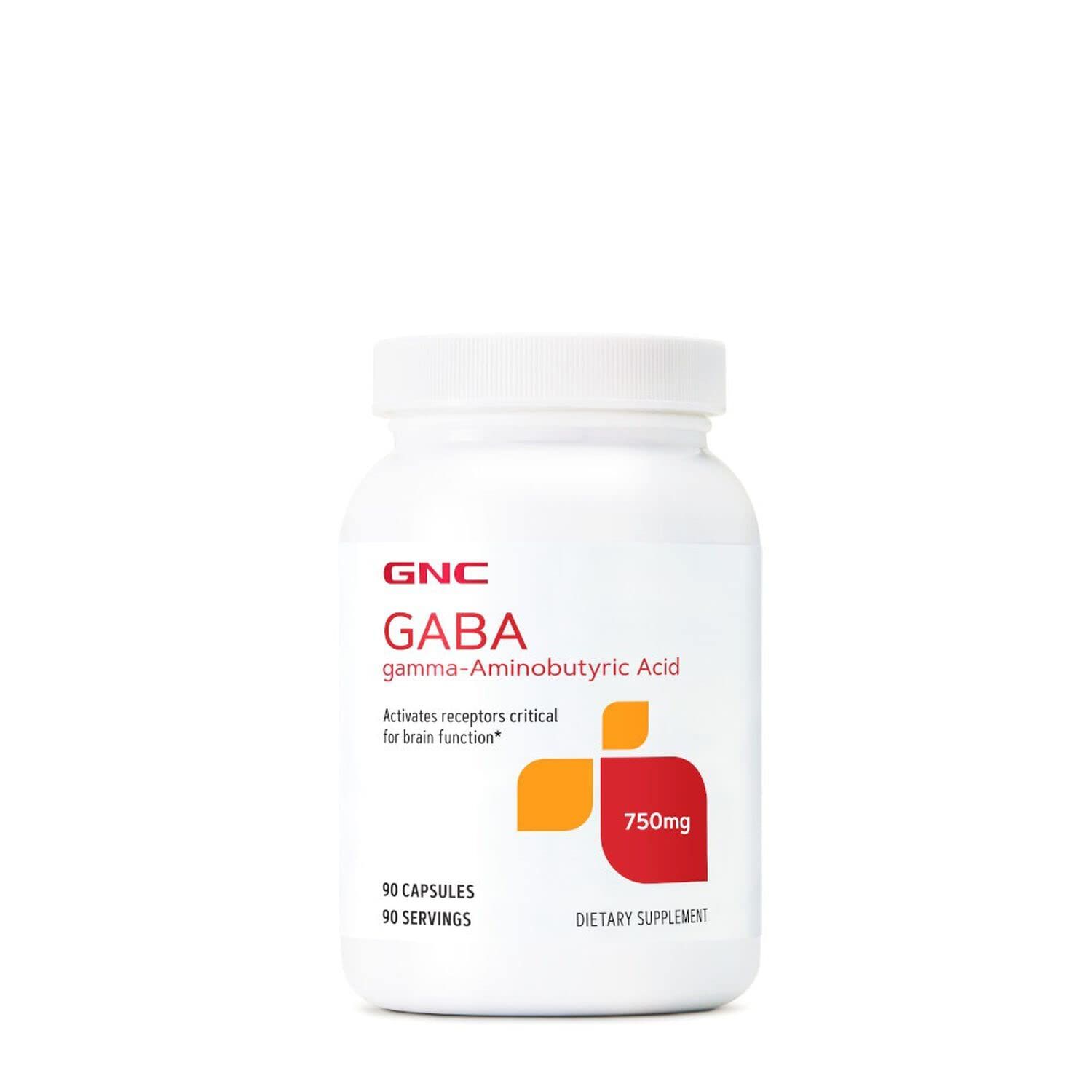 GNC GABA 750mg | Supports Brain Health | 90 Count
