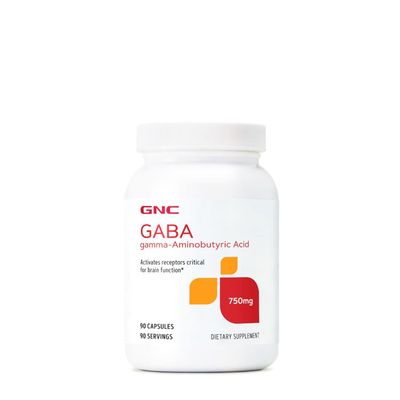 GNC GABA 750mg | Supports Brain Health | 90 Count