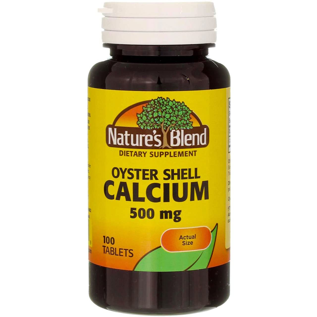 Nature&#39;s Blend Oyster Shell Calcium 500 mg 100 Tabs (1683)