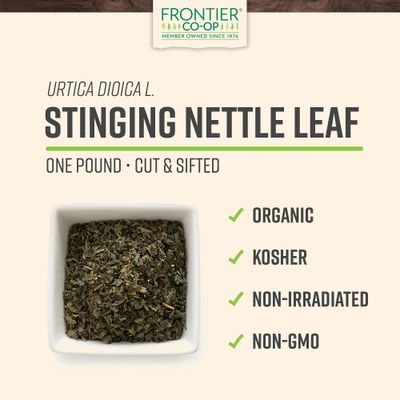 Frontier Co-op Organic Cut &amp; Sifted Stinging Nettle Leaf 1lb