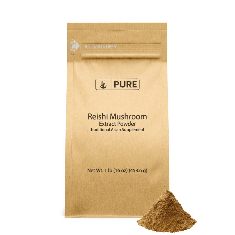 PURE ORIGINAL INGREDIENTS Reishi Mushroom (1lb) Lingzhi, Traditional Supplement, Non-GMO, Lab-Verified