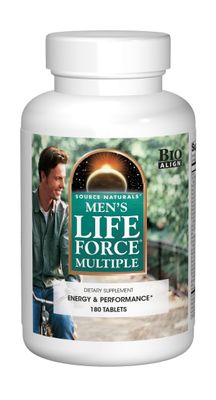 Source Naturals Men&#39;s Life Force Multiple Daily Multivitamin &amp; Immune Health Supplement - 13 Essential Vitamins, Nutrients &amp; Minerals - 180 Tablets