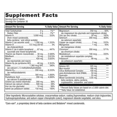 Metagenics Multigenics - Fast-Release Multivitamin &amp; Multimineral Tablet - for Bone Health, Homocysteine Metabolism &amp; Antioxidant Support* - Non-GMO &amp; Gluten Free - 180 Tablets
