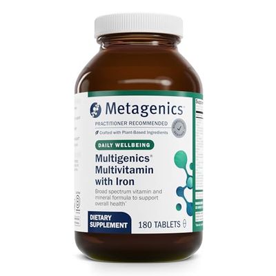 Metagenics Multigenics - Fast-Release Multivitamin &amp; Multimineral Tablet - for Bone Health, Homocysteine Metabolism &amp; Antioxidant Support* - Non-GMO &amp; Gluten Free - 180 Tablets