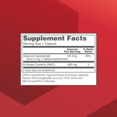 Protocol NAC with Selenium and Molybdenum - Glutathione, Brain, and Lung - 100 Veg Caps