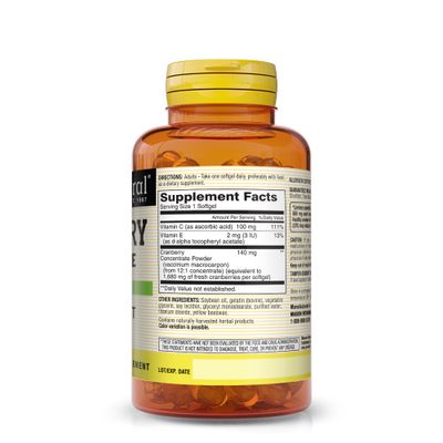 MASON NATURAL Standardized Cranberry Extract, 90 Softgels