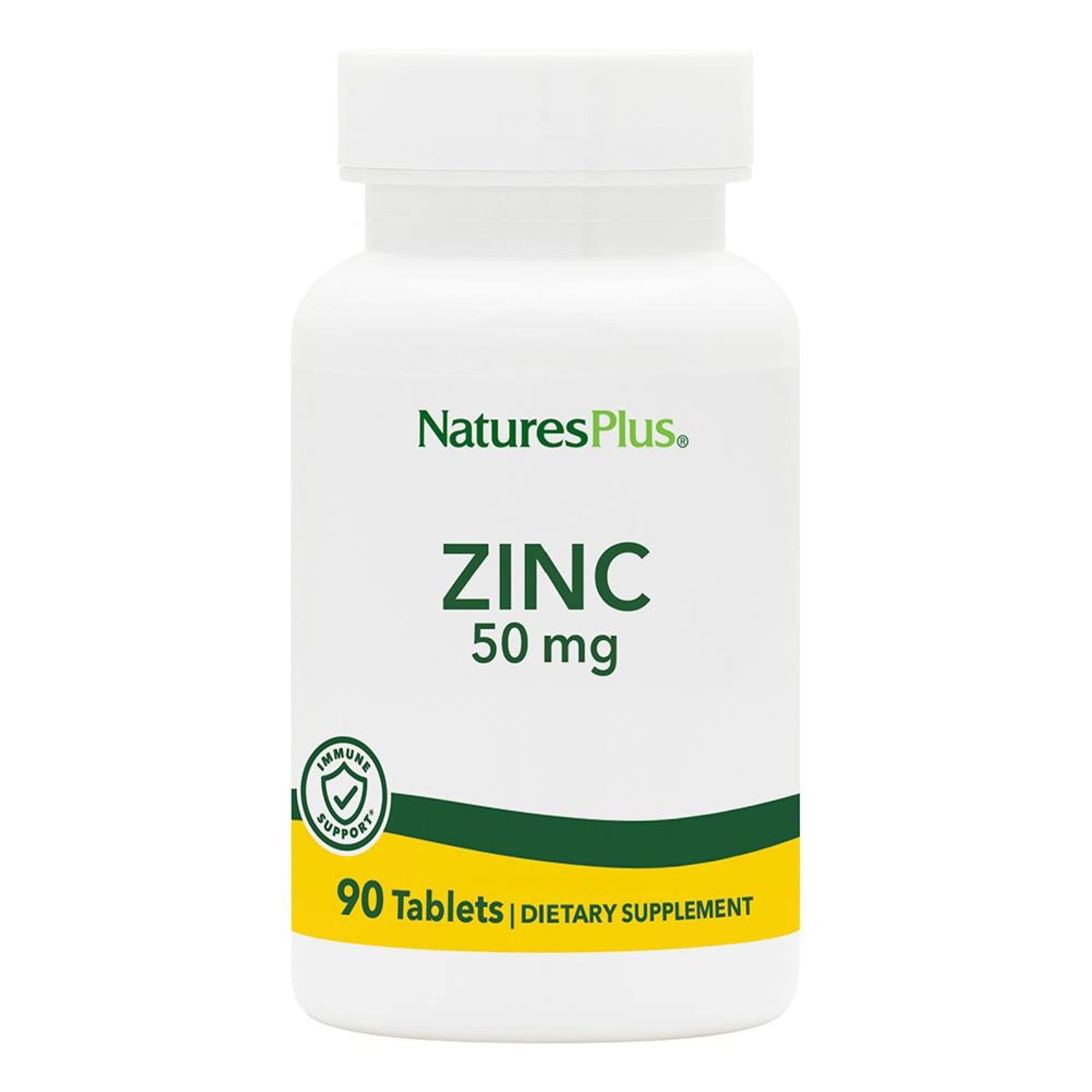 Zinc, 50 mg, 90 Tablets, NaturesPlus