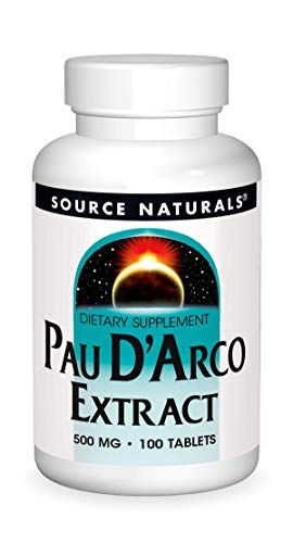 Source Naturals Pau D&#39;Arco Extract Dietary Supplement - 100 Tablets