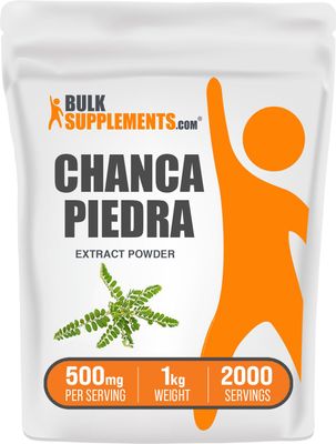 BulkSupplements.com Chanca Piedra Extract Powder - Chanca Piedra Stone Breaker, Herbal Supplement, Chanca Piedra Powder - Gluten Free, 500mg per Serving, 1kg (2.2 lbs) (Pack of 1)