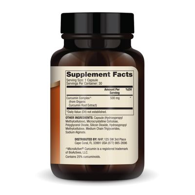 Dr. Mercola Curcumin Advanced, 30 Servings (30 Capsules), 500 mg Per Capsule, Dietary Supplement, Supports Vision Health and Mental Focus, Non-GMO
