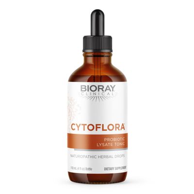 BIORAY Professional CytoFlora - 4 fl oz - Probiotic Immunity Tonic - Improves Bowel &amp; Gut Function - Non-GMO, Vegetarian, Gluten Free