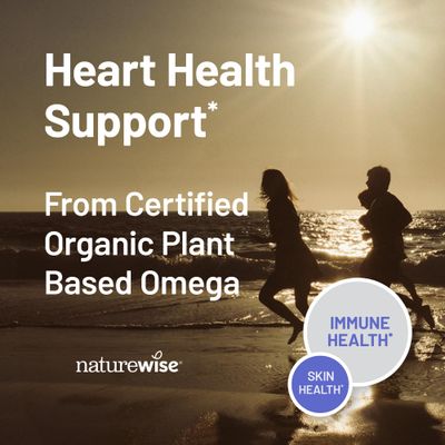 NatureWise Flaxseed Oil 1200 mg, Fish Free Omega 3 Supplement with 720mg ALA, Omega 3 6 9, Heart Health Support - Made with Organic, Cold Pressed Oil, Non-GMO - 120 Softgels[4-Month Supply]